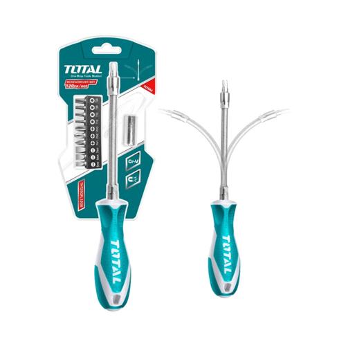DESTORNILLADOR FLEXIBLE EN BLISTER INCLUYE 12 PUNTAS TOTAL