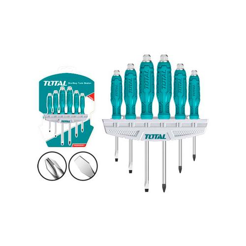 DESTORNILLADOR DE IMPACTO CROMO VANADIUM JUEGO X 6 PZS TOTAL