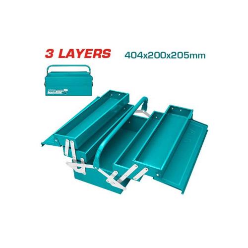 CAJA DE HERRAMIENTAS 404X200X205MM INDUSTRIAL METALICA TOTAL (THT10702)