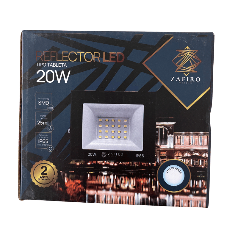REFLECTRO LED TIPO TABLETA 20W LUZ BLANCA