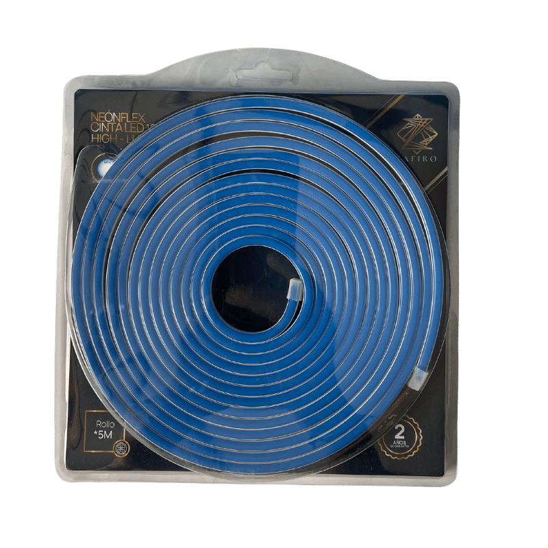 CINTA LED NEONFLEX ZAFIRO 12V X 5 METROS AZUL SIN ADAPTADOR