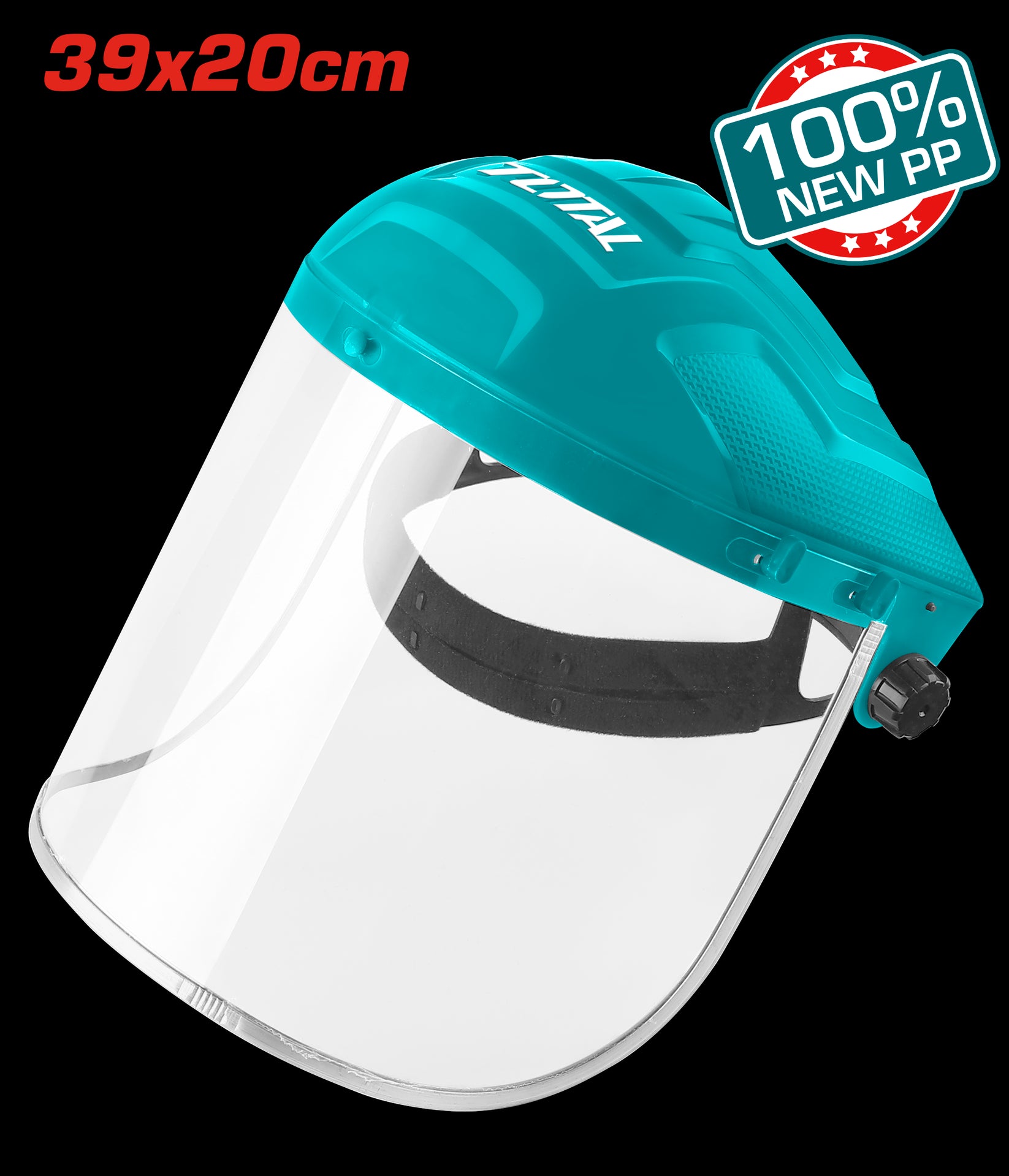CARETA ESMERILAR INDUSTRIAL VERDE VISOR EN POLICARBONATO SUPER TOTAL (TSP631)