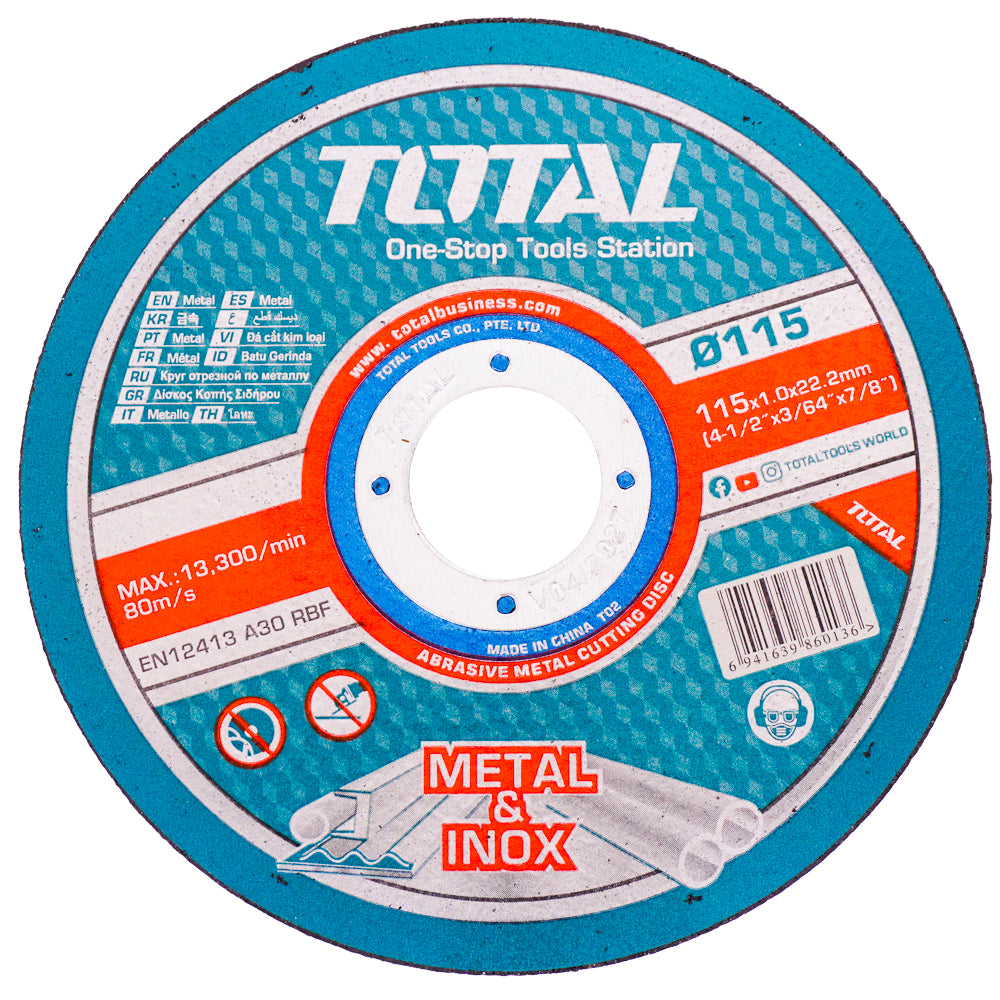 DISCO CORTE METAL 4-1/2" TOTAL (TAC210115100)