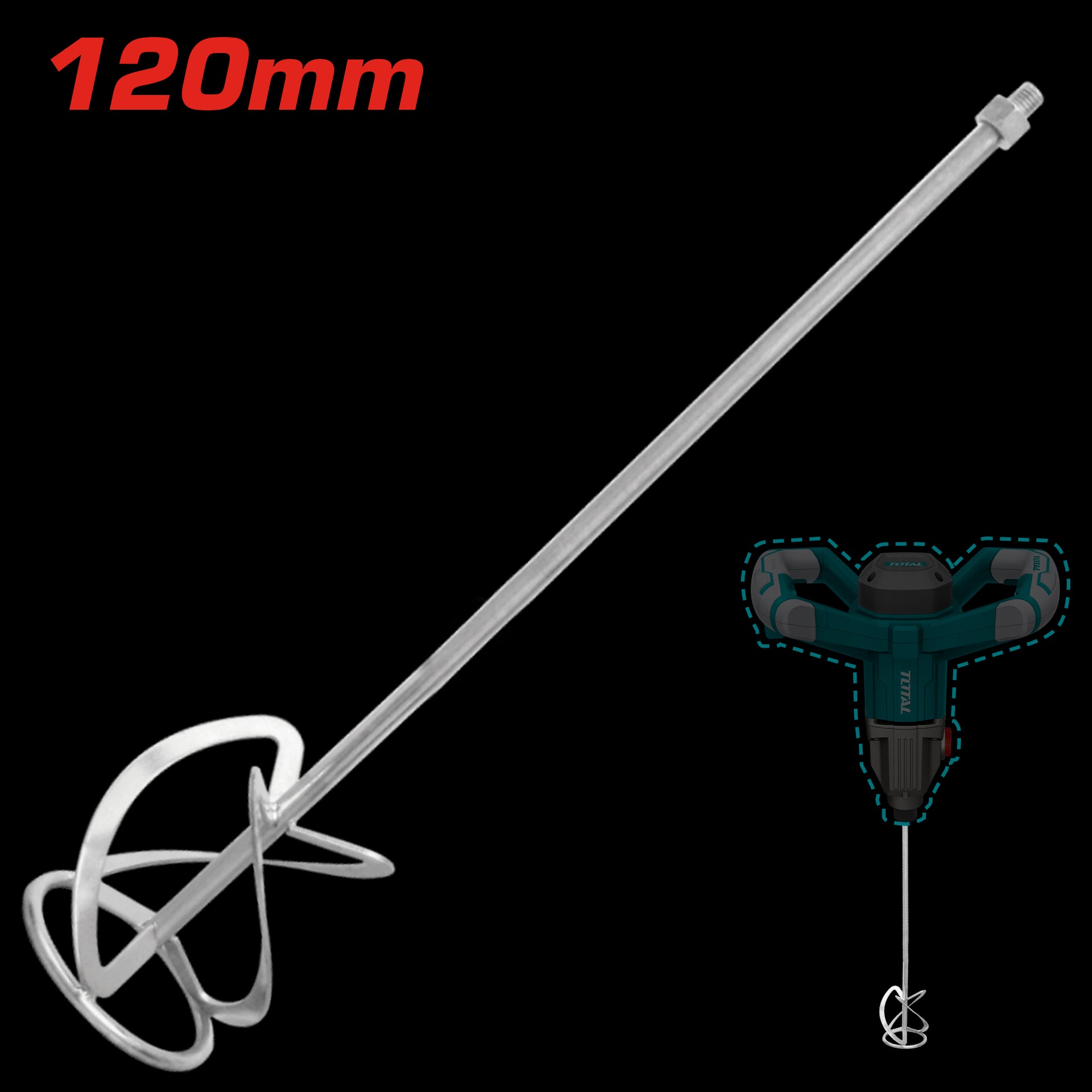 BATIDOR PARA MEZCLADORA 120MM 4 3/4 TOTAL (UTAC331120)