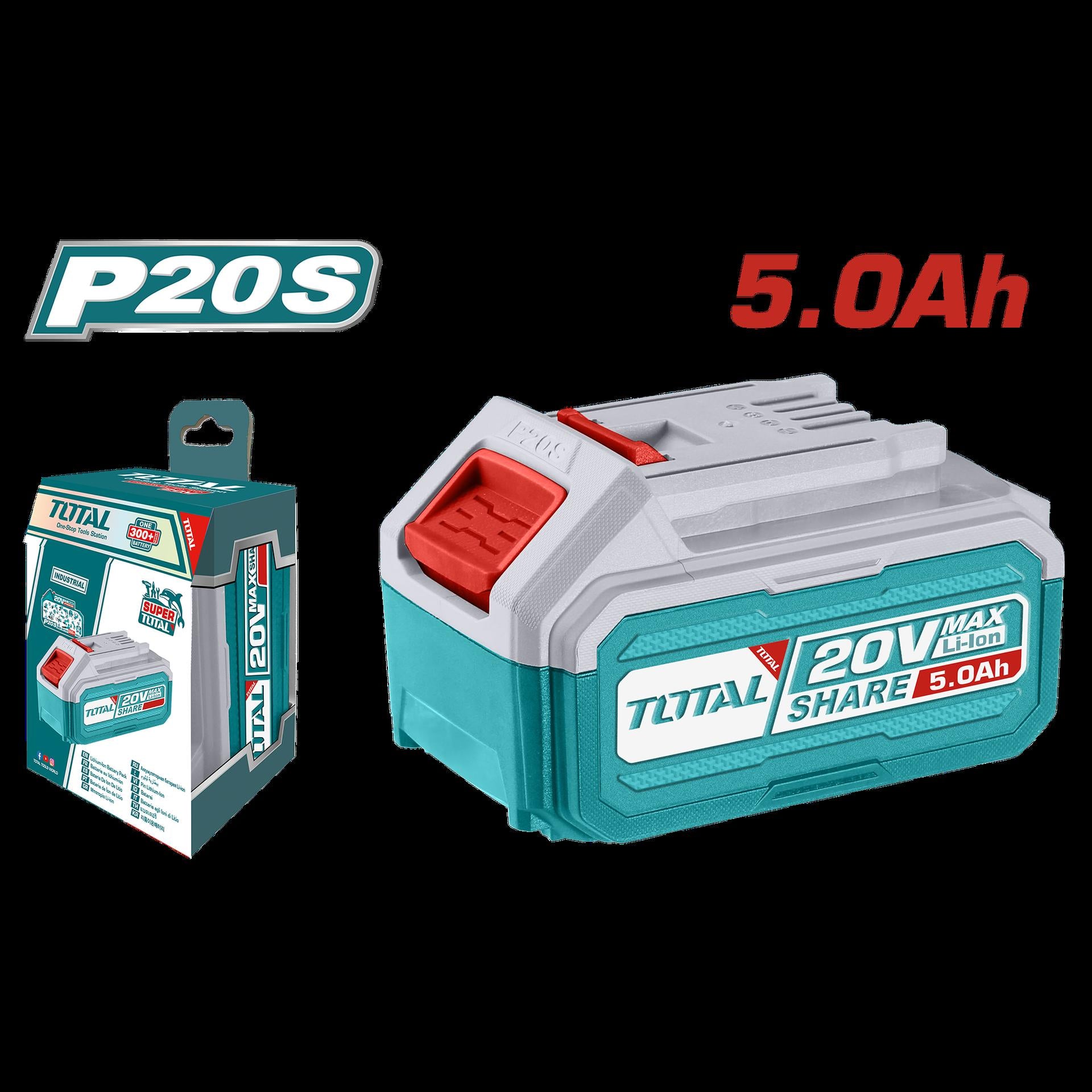 BATERIA 20V 5,0AH INDUSTRIAL ION LITHIUM INDUSTRIAL SUPER TOTAL (TFBLI20531)