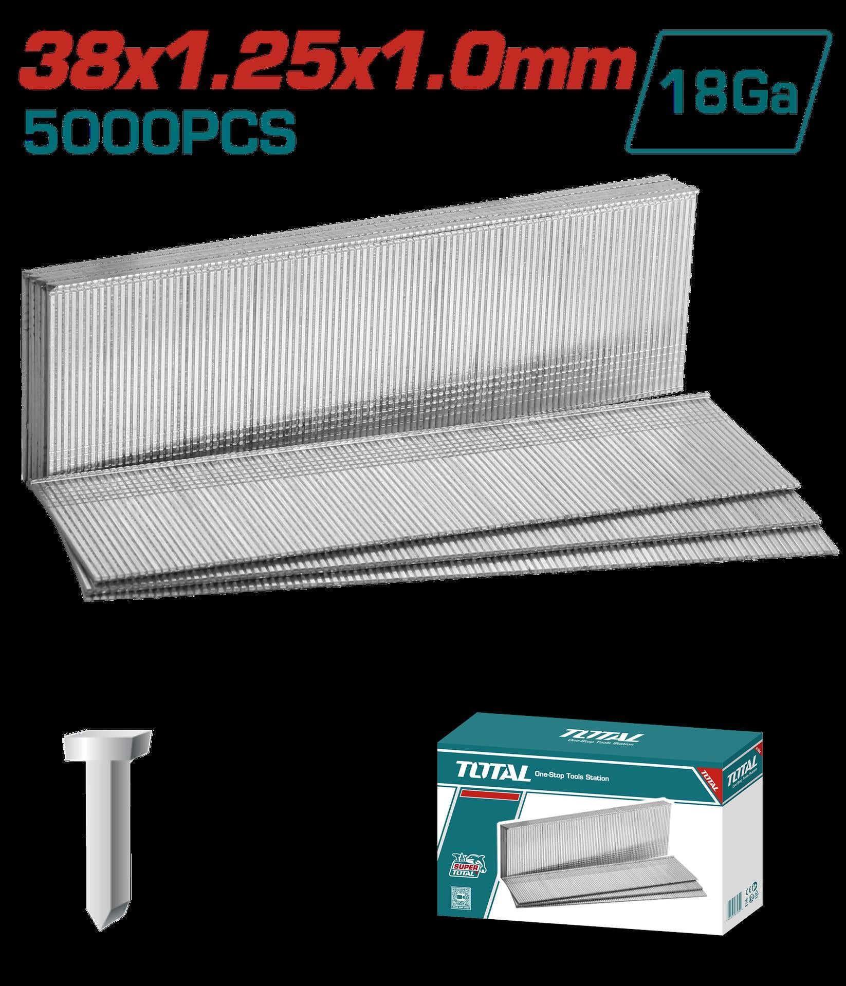 CLAVO 38MM PARA CLAVADORA NEUMATICA 5000 PZS TOTAL (TAC918381)