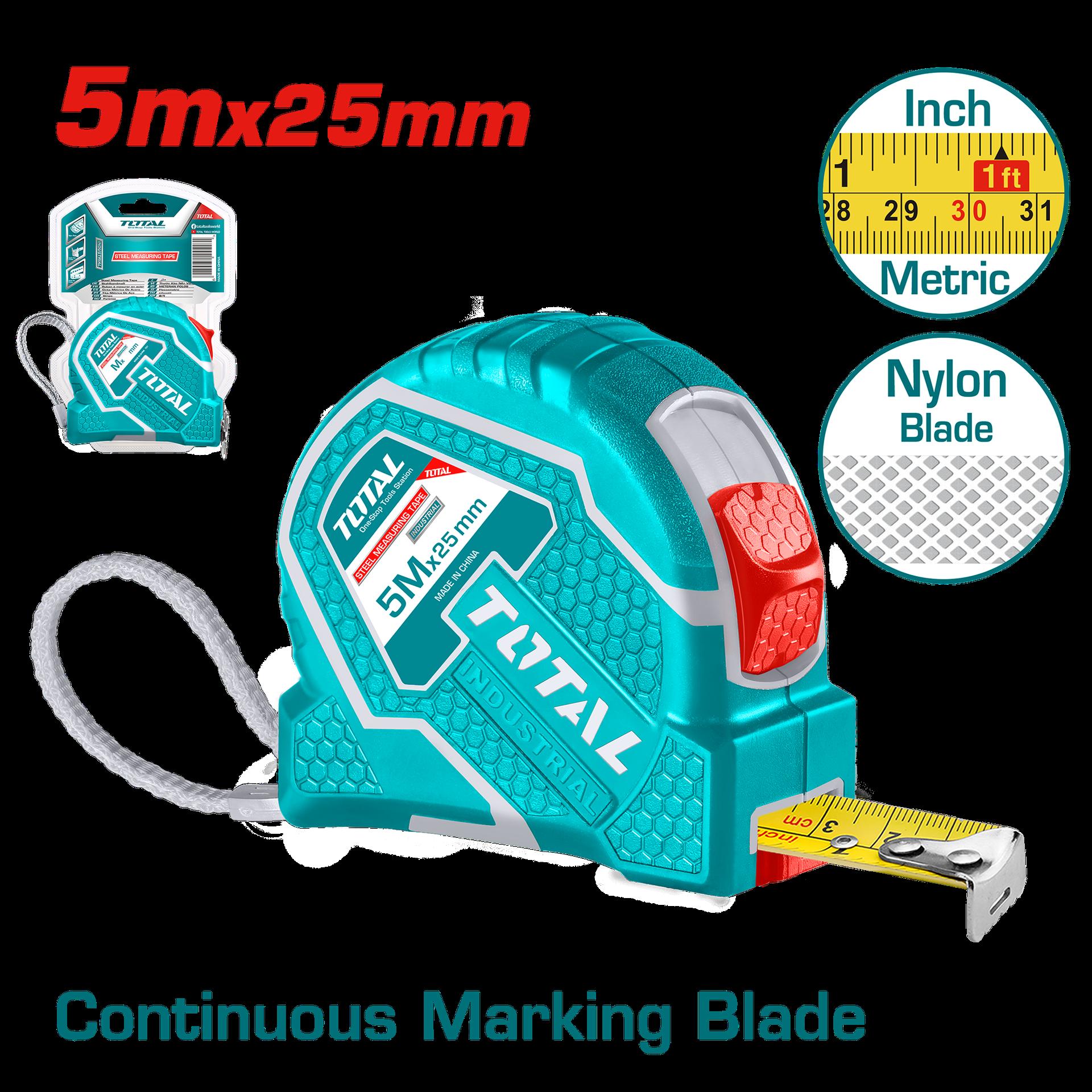 METRO 5 MTS HOJA 25MM INDUSTRIAL SUPER TOTAL (TMT126652)