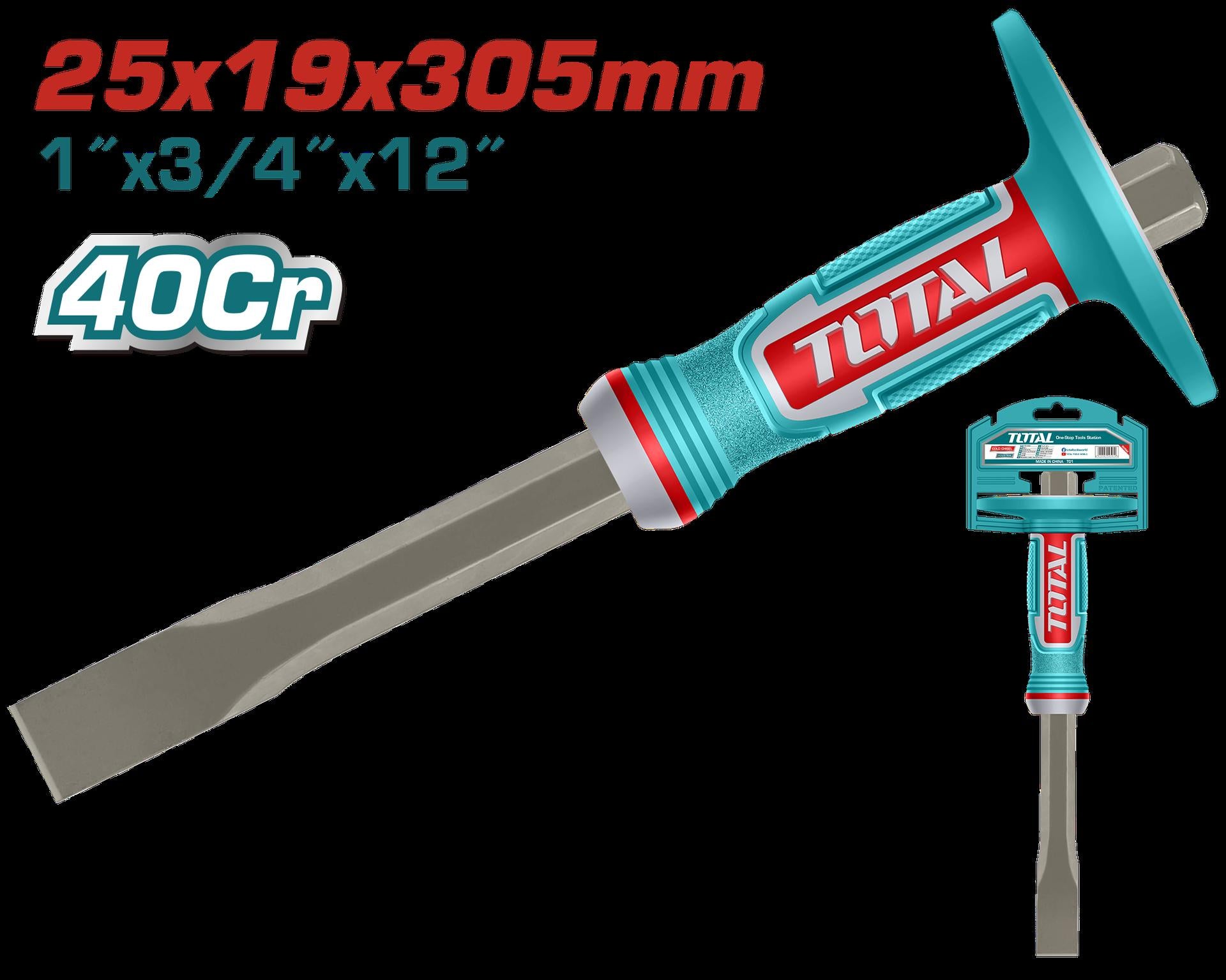 CINCEL PLANO 1" X 3/4" X 12" CON PROTECTOR INDUSTRIAL SUPER TOTAL (THT4532519)