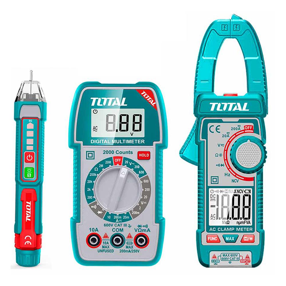 KIT MEDIDOR DE CORRIENTE DIGITAL INCLUYE PROBADOR - TESTER - TOTAL (TOS23068)