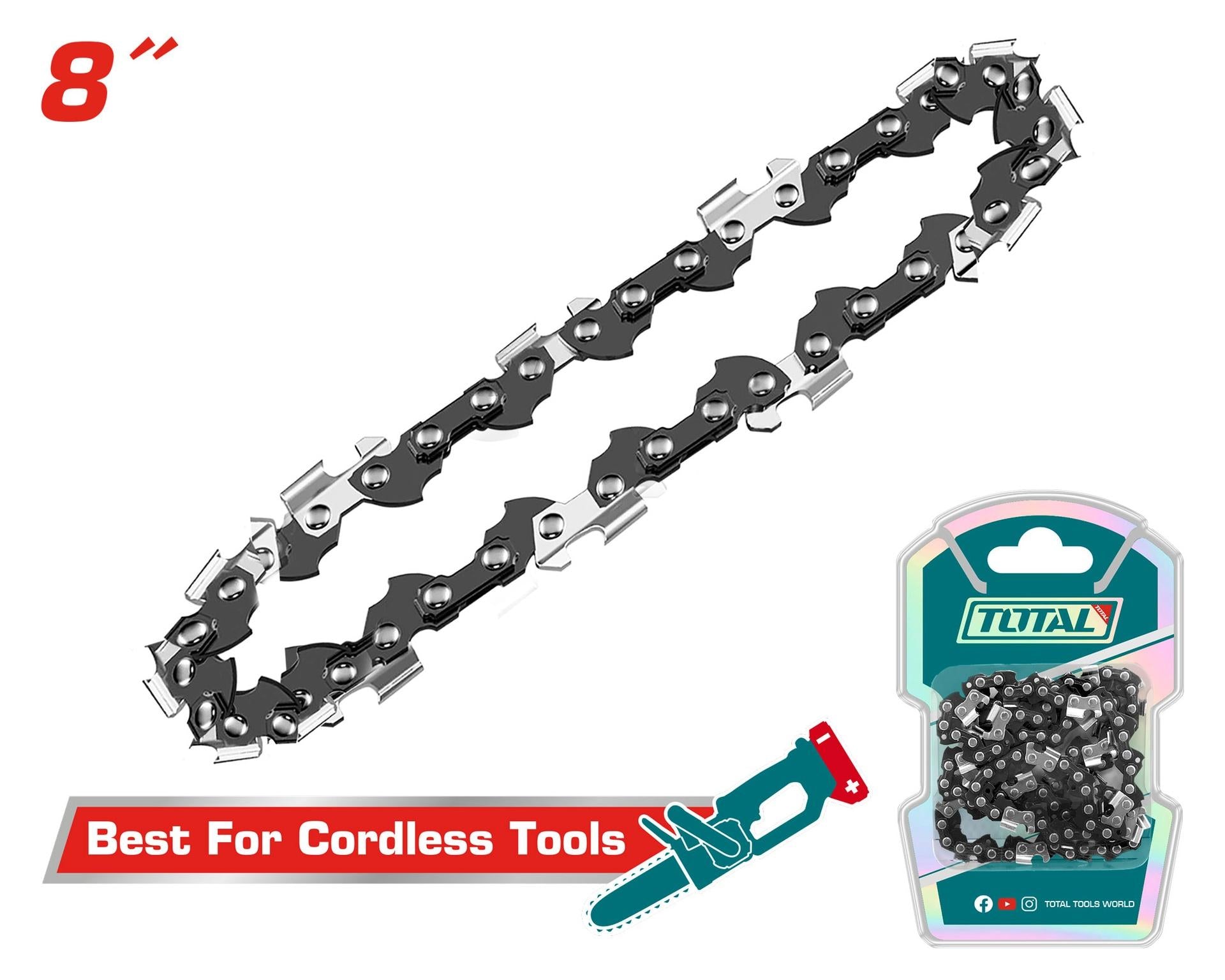 CADENA PARA MOTOSIERRA 8" INDUSTRIAL TOTAL (TGTSC50801)