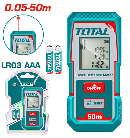 MEDIDOR DE DISTANCIAS LASER 50MTS INDUSTRIAL SUPER TOTAL (TMT55016)