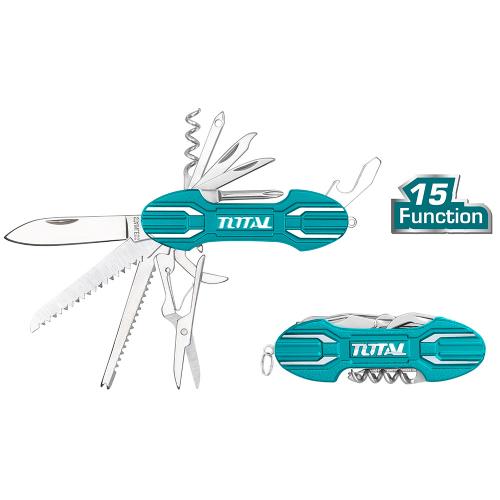 NAVAJA MULTIFUNCIONAL 15 EN 1 MANGO EN ALUMINIO TOTAL
