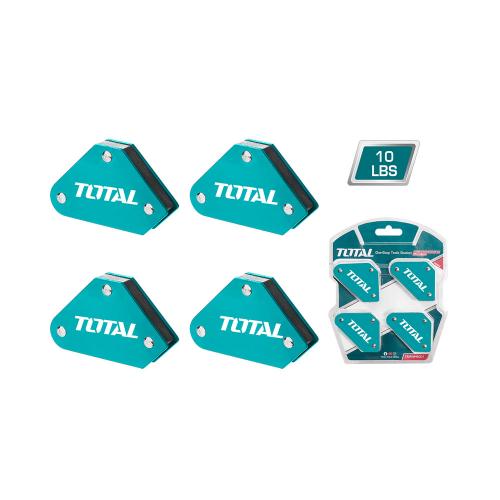 SUJETADOR MAGNETICO 10 LBS X 4 PZS 3 POSICIONES PARA SOLDAR TOTAL