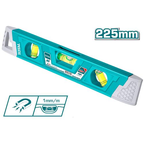 NIVEL 23 CM ALUMINIO Y PASTA IMANTADO TOTAL