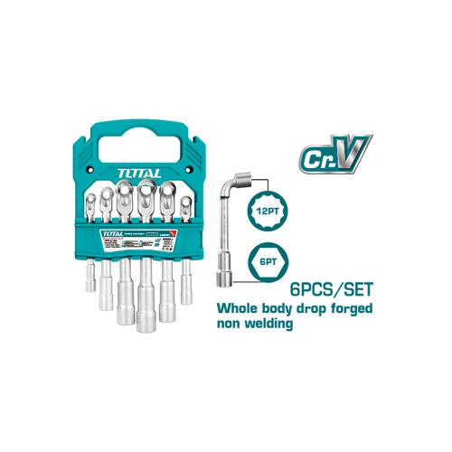 LLAVE COPA EN L INDUSTRIAL JUEGO X 6 PZS TOTAL