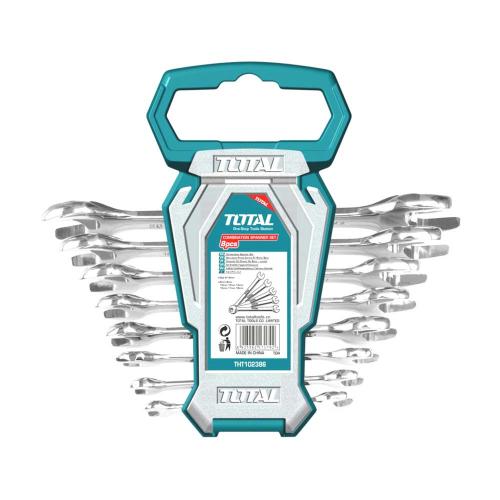 LLAVE MIXTA 6 - 22 MM JUEGO X 8 PZS SUPER SELECT TOTAL (THT102386)
