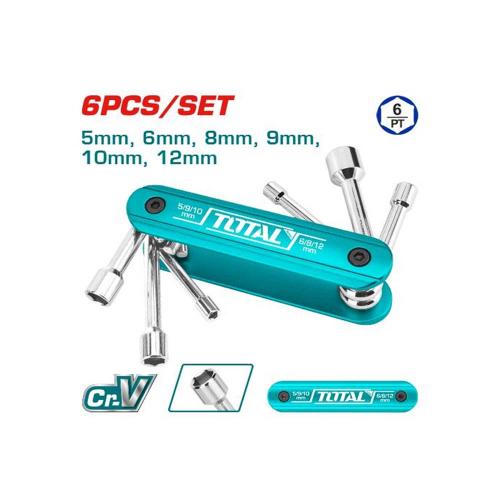 JUEGO DESTORNILLADOR HEXAGONAL 5MM,6MM,8MM,9MM,10MM,12MM TOTAL (THFND061)
