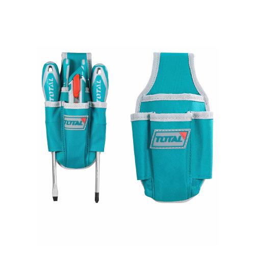 PORTA HERRAMIENTA DE 4 BOLSILLOS CAPACIDAD MAXIMA 5KG TOTAL (THT16P4011)