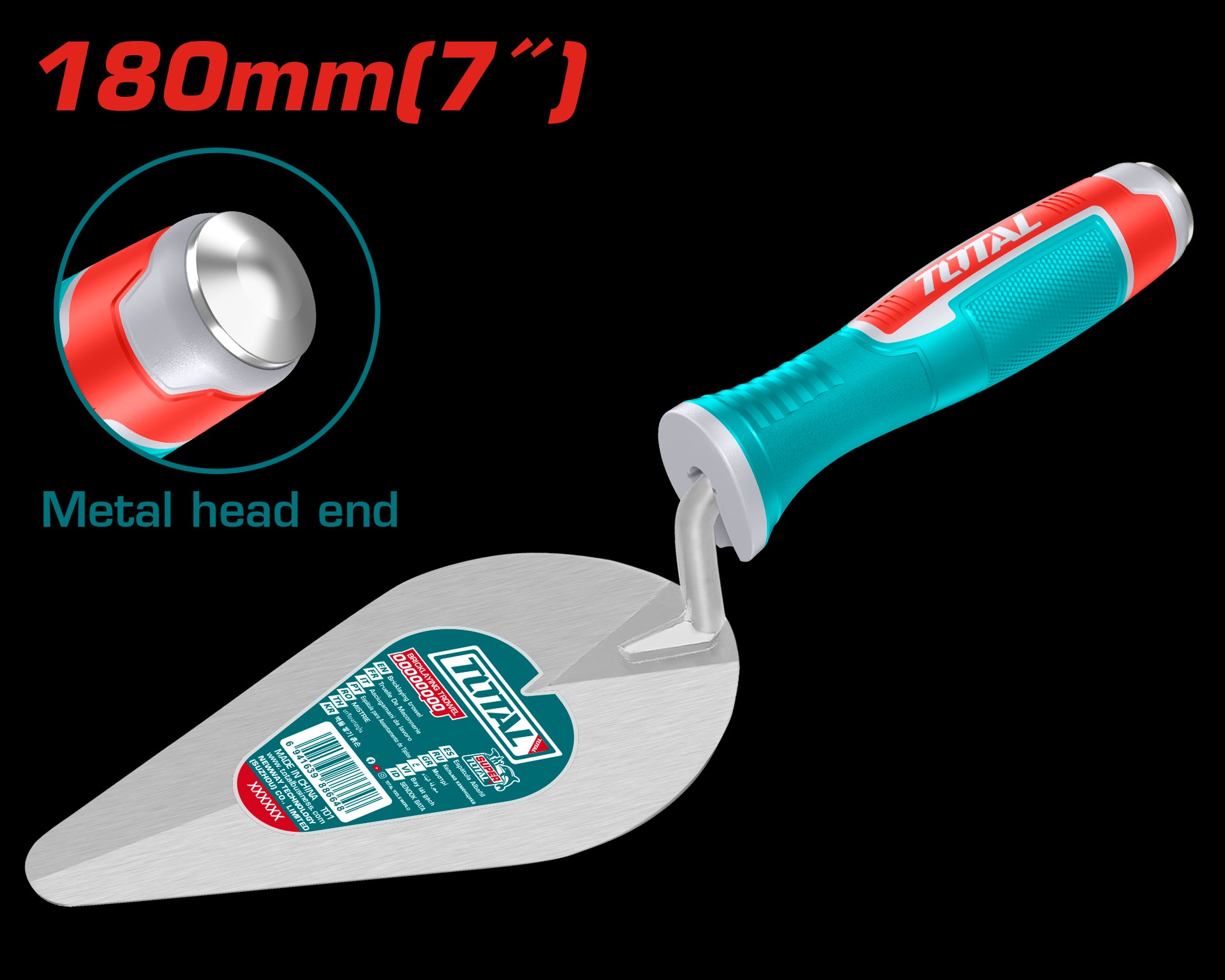 PALUSTRE 7"MANGO PLASTICO SUPER TOTAL (THT82716)