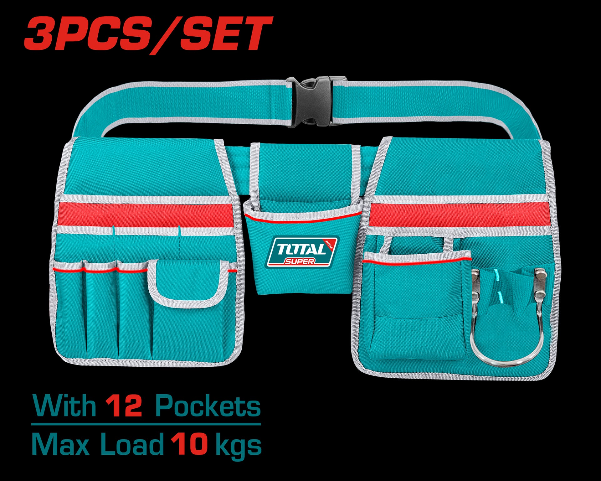 PORTA HERRAMIENTA DE 13 BOLSILLOS CAPACIDAD MAXIMA 10KG SUPER TOTAL (THT16P20325)