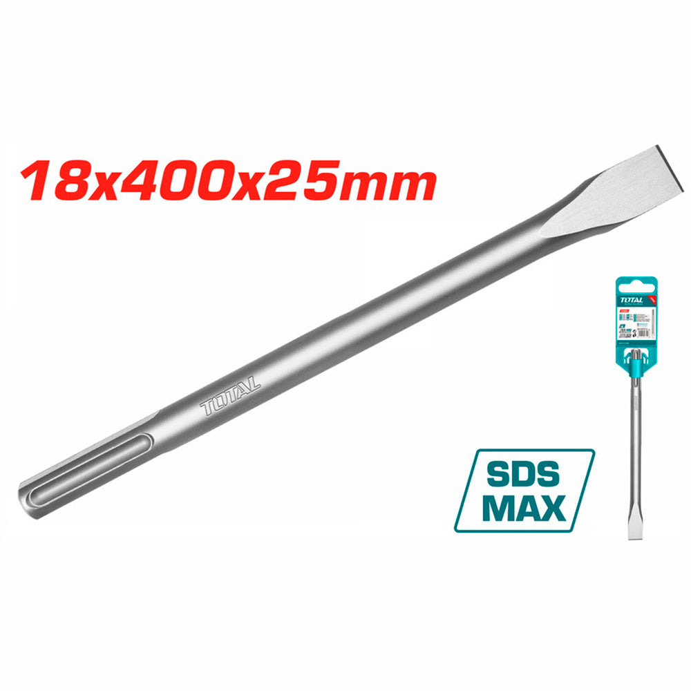 CINCEL PLANO SDS MAX 18 X 400 X 25 MM SUPER TOTAL (TAC15221821)
