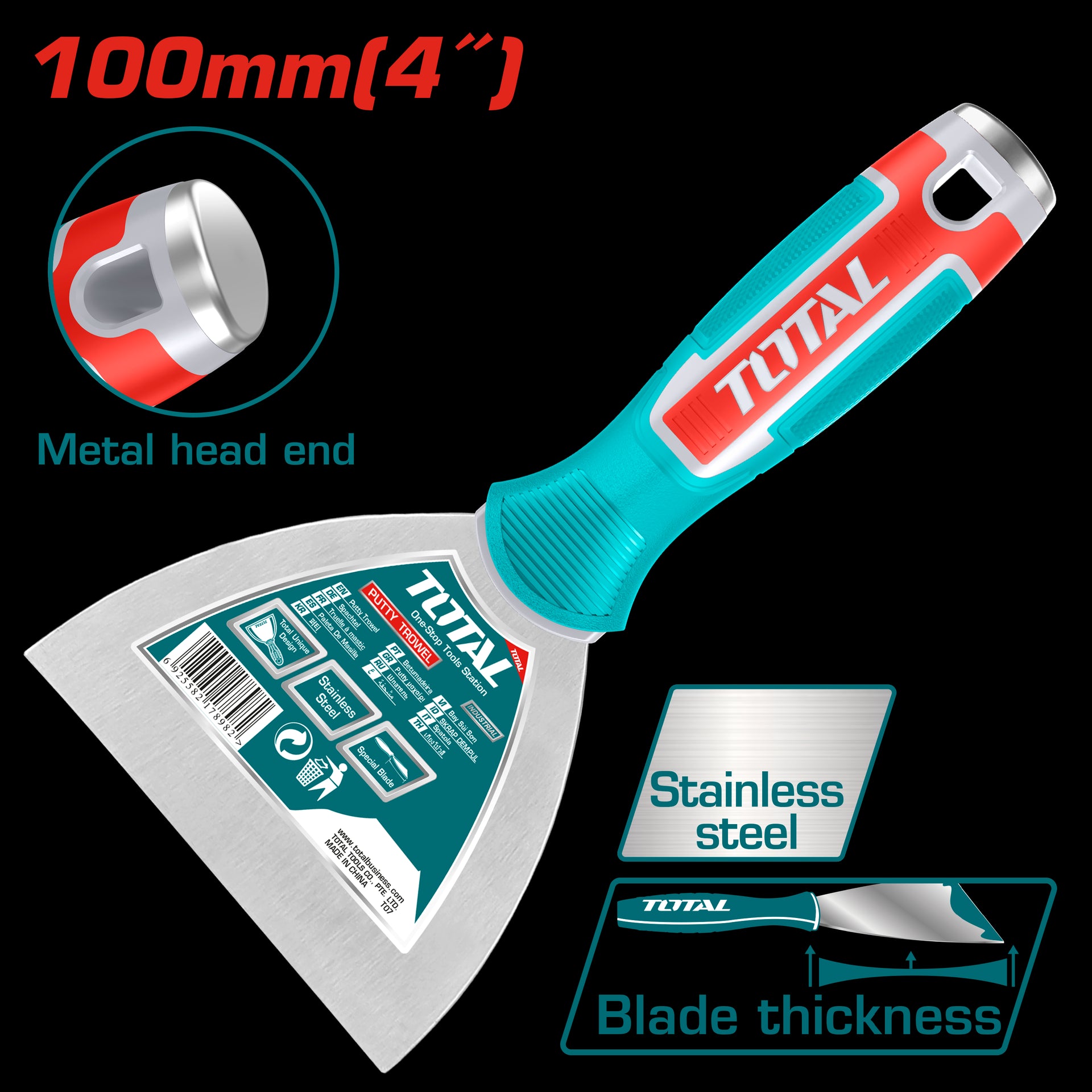 ESPATULA 4 MANGO PLASTICO TOTAL INDUSTRIAL (THT831006)