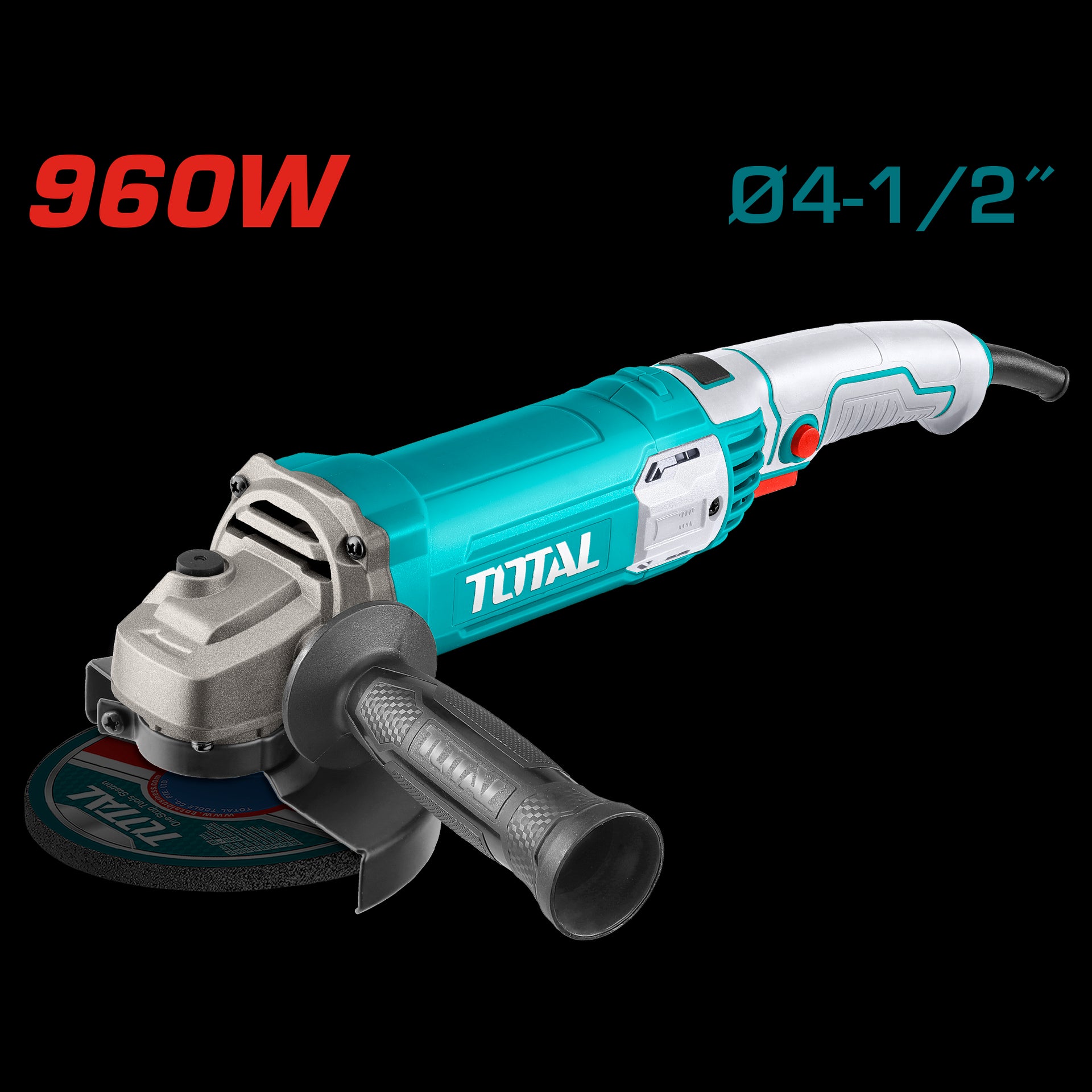 PULIDORA 4 1/2 960W INCLUYE MANGO AUXILIAR INDUSTRIAL TOTAL (UTG10911576)