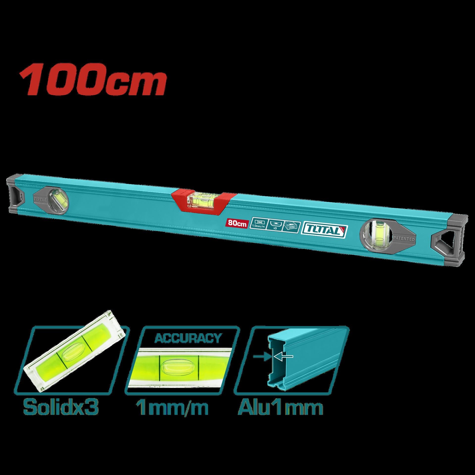 NIVEL 100 CM ALUMINIO SUPER TOTAL (TMT210016)