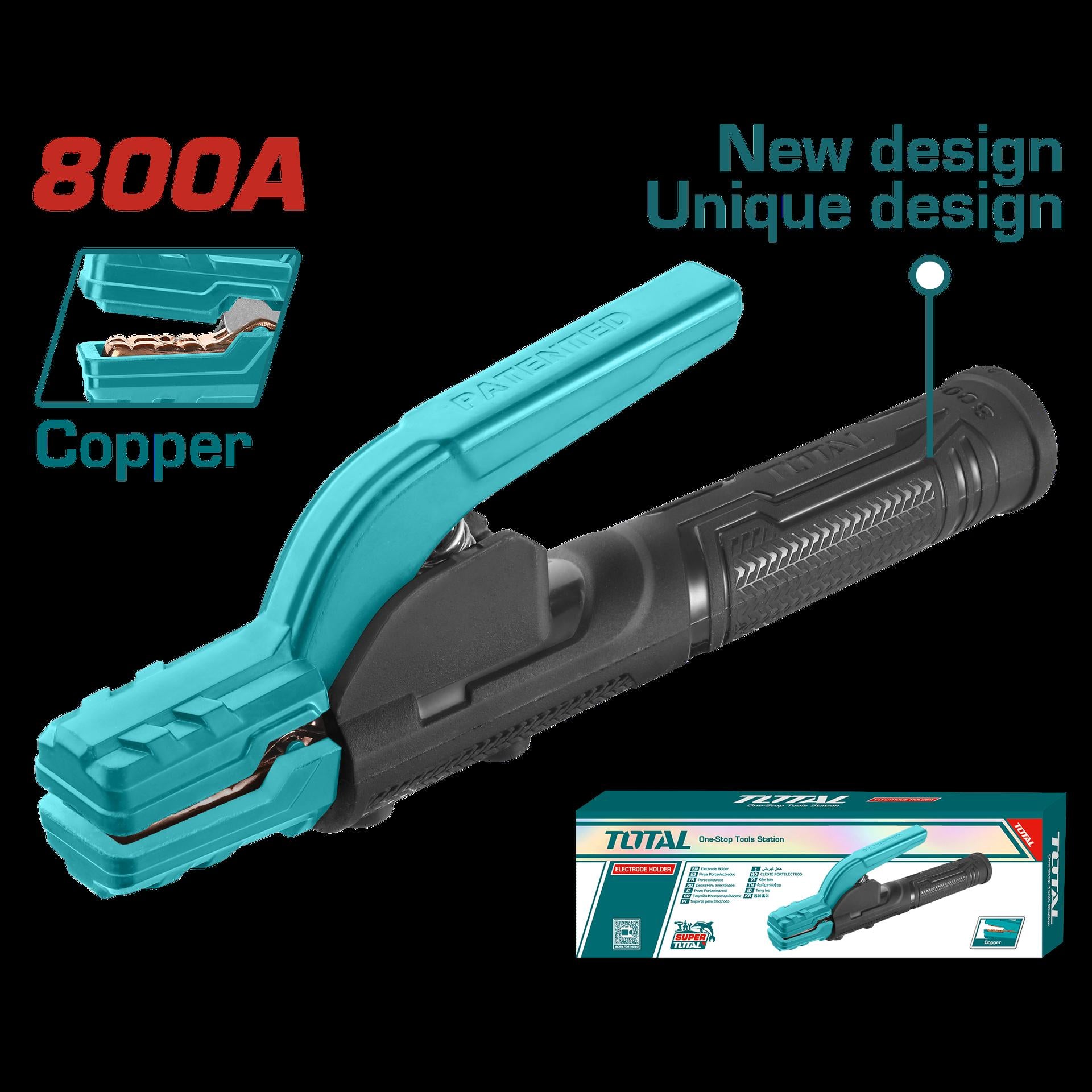 PORTAELECTRODO 800 AMP SUPER TOTAL (TWAH8006)