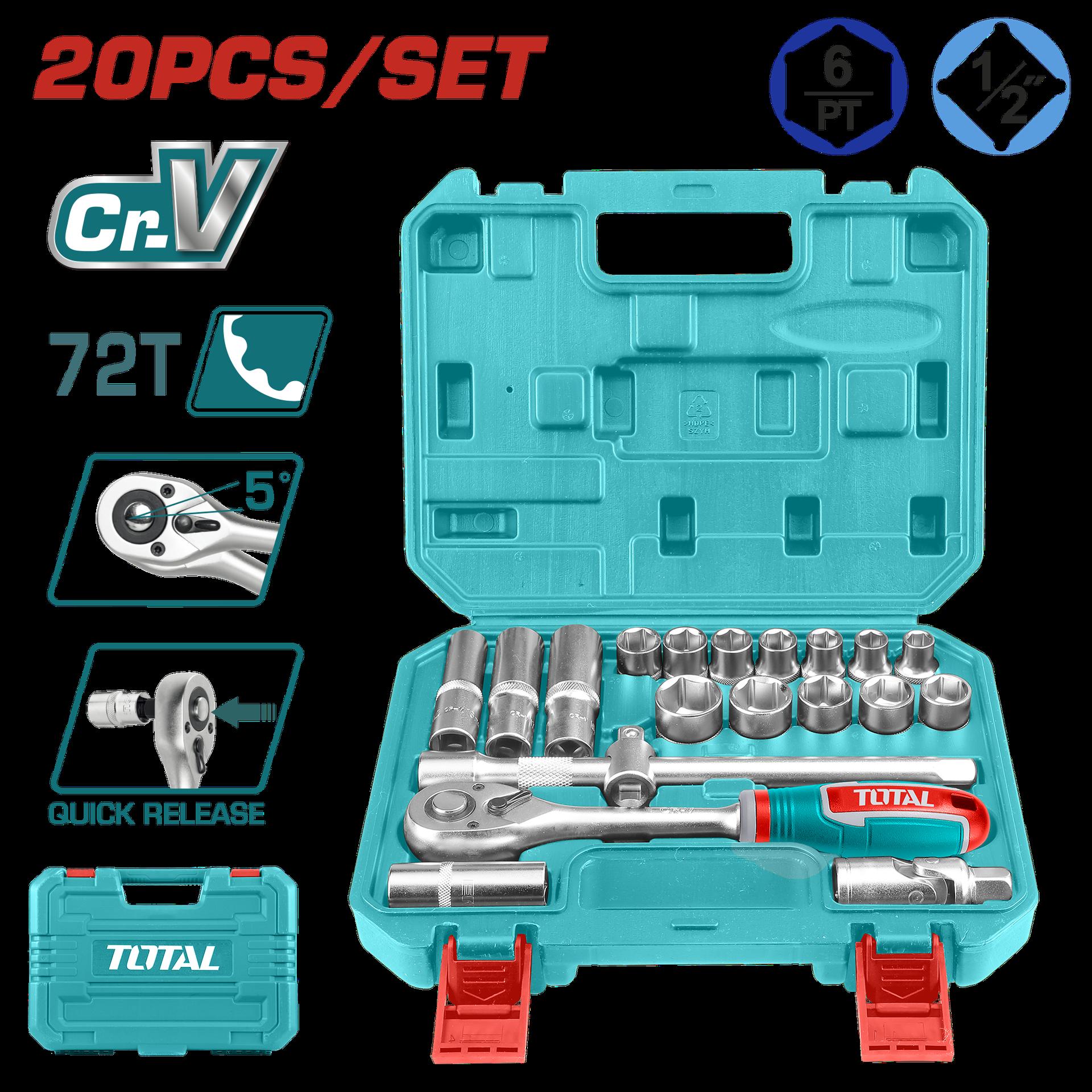 RACHE CON COPAS 1/2" X 20 PZS INDUSTRIAL SUPER TOTAL (THT121201)
