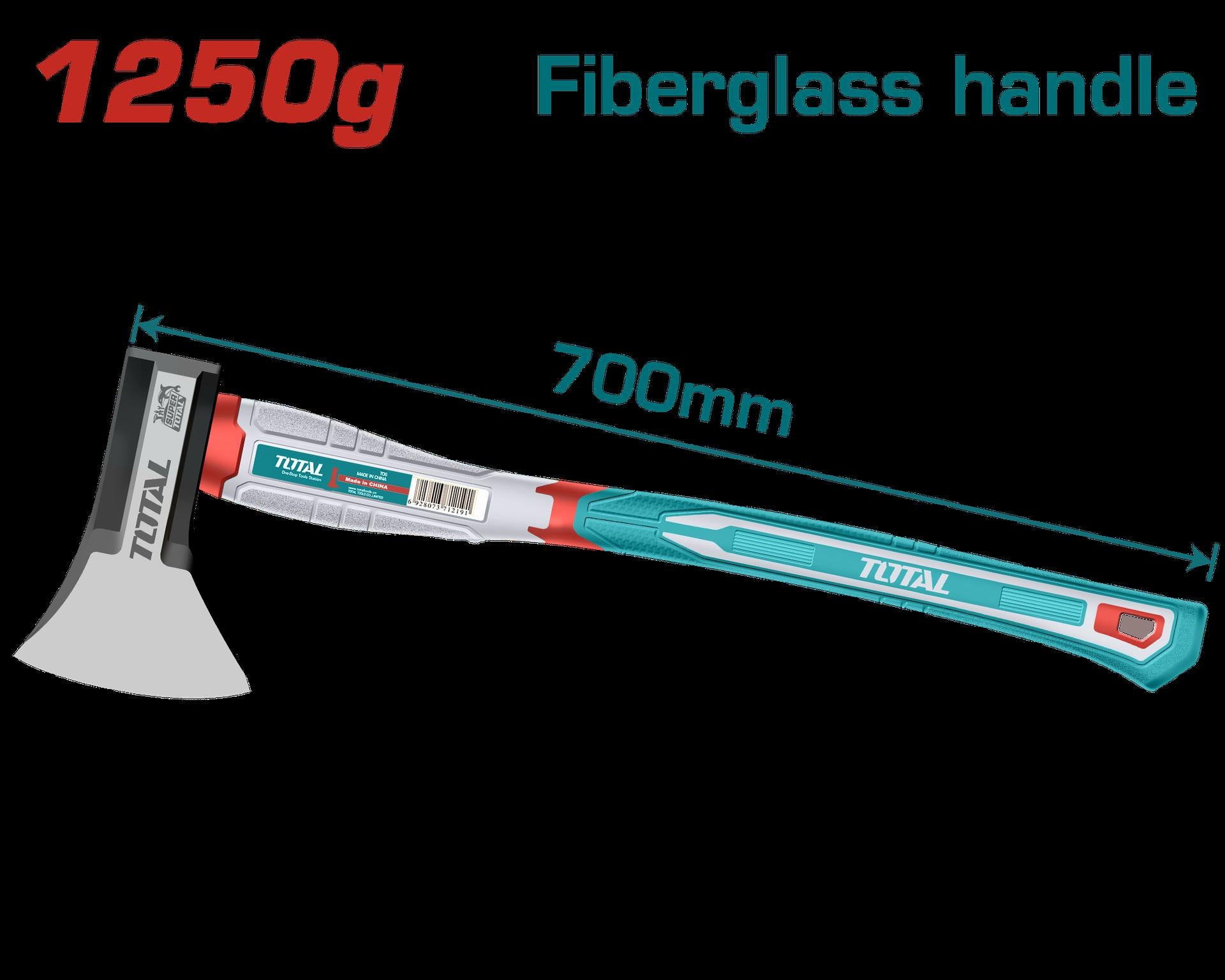 HACHA 1250G MANGO DE FIBRA DE VIDRIO SUPER TOTAL (THAX061250)