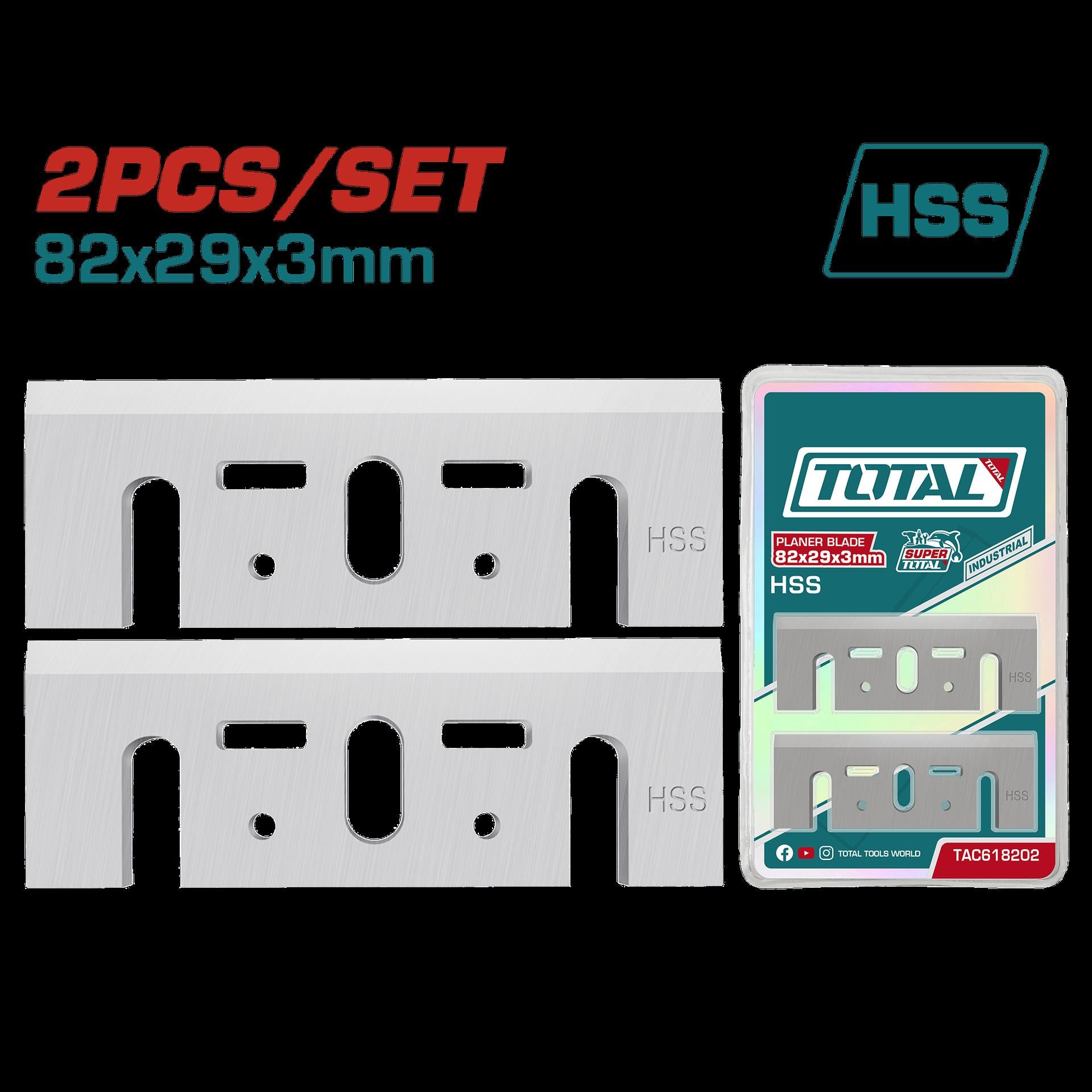 HOJA PARA CEPILLO ELECTRICO (82X29X3MM) COMPATIBLE CON UTL5508216 INDUSTRIAL TOTAL (TAC618202)