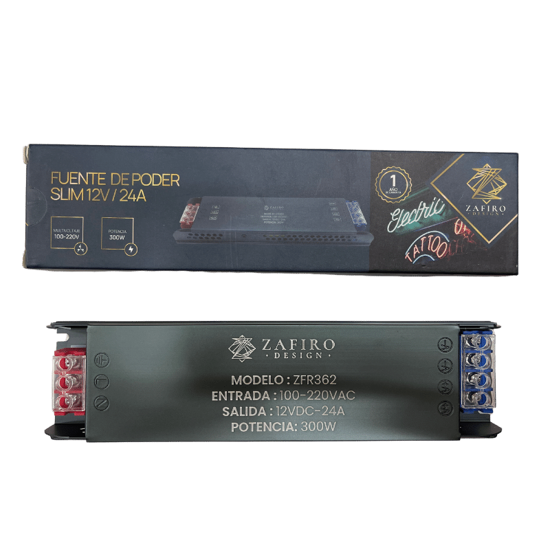 FUENTE DE PODER ZAFIRO SLIM 12V 24AMP