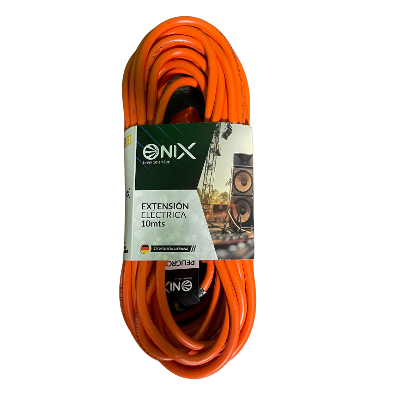 EXTENSION ELECTRICA ONIX NARANAJA 10M EXTERIOR