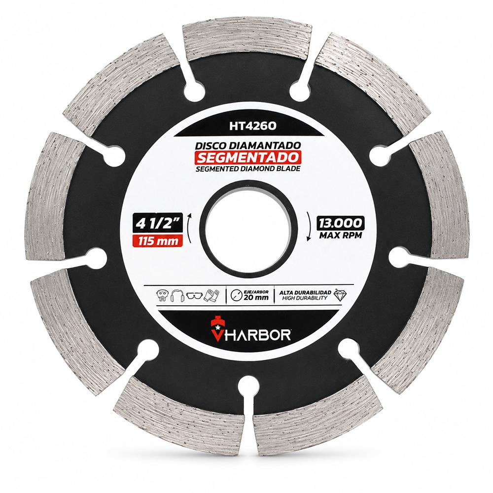 DISCO DIAMANTADO SEGMENTADO 4-1/2" VHARBOR (HT4260)