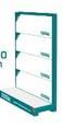 MATERIAL PUBLICITARIO (EXHIBIDOR TOTAL KIT COMPLETO DE 135CM) (135X94X45)  Item: E135-TOT-M