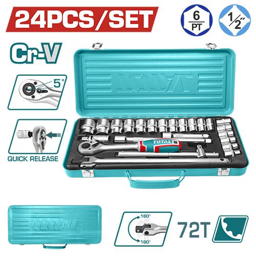 RACHE CON COPAS  1/2"" X 24 PZS INDUSTRIAL SUPER TOTAL (THT121242)  Item: 23857