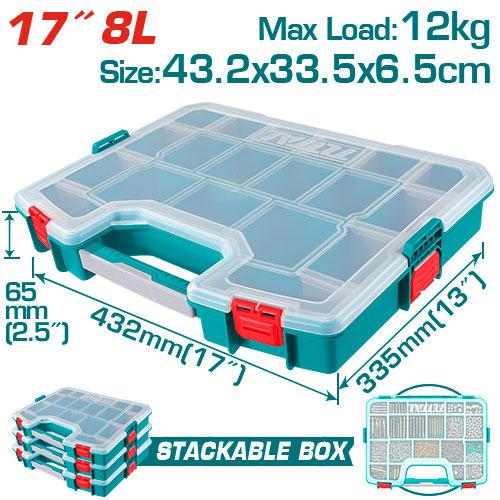 CAJA ORGANIZADORA 17"" APILABLE TOTAL (TPBX1711)  Item: 23770