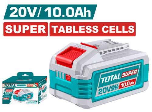 BATERIA 20V 10.0AH ION LITHIUM SUPER TABLESS CELLS TOTAL (TFBLI2129)  Item: 23825
