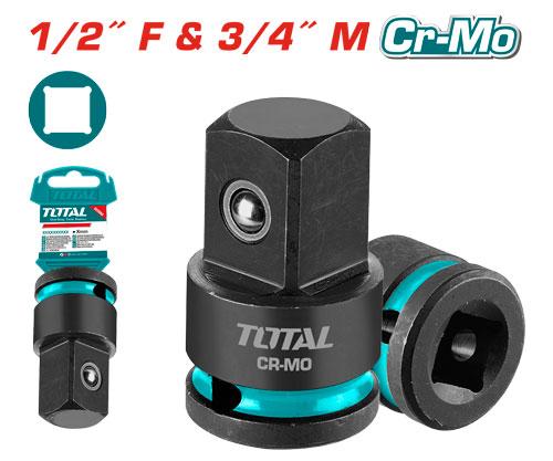 ADAPTADOR DE IMPACTO DE 1/2"" A  3/4"" INDUSTRIAL TOTAL (THIAD1234)  Item: 23815