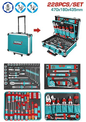 MALETA PORTA HERRAMIENTA 228 PZS INDUSTRIAL TOTAL (THKTHP62287)  Item: 23808