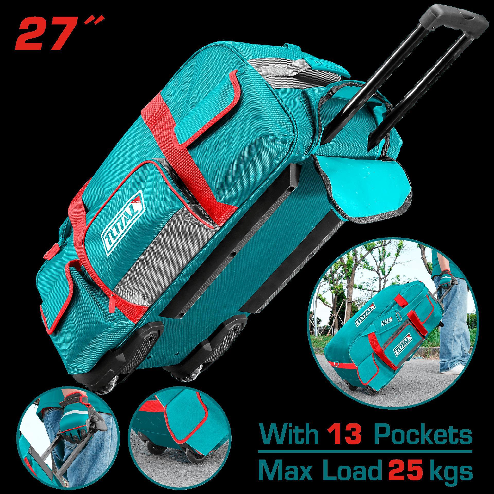BOLSO DE HERRAMIENTA 27"" CON RODACHINES CAP 27KG TOTAL (THRRTB2712)  Item: 23635