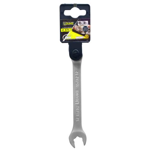 LLAVE MIXTA 2 EN 1 # 12MM - 15/32 CR/V UDUKE