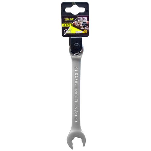 LLAVE MIXTA 2 EN 1 # 15MM - 19/32 CR/V UDUKE