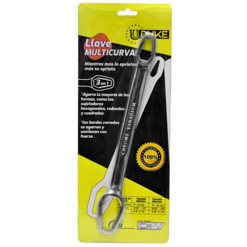 LLAVE MIXTA MULTIUSOS 3 EN 1(MM-PLG-TORX) CR/V UDUKE