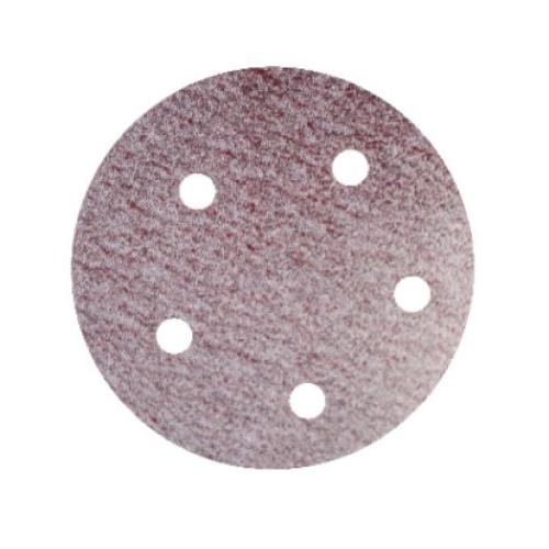 DISCO VELCRO ABRACOL ROJO 5 X 5 HUECOS GRANO 120 (RDVRO0120005)  Item: 16938