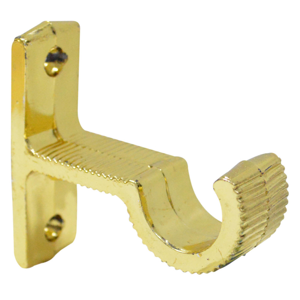 ACCESORIO CORTINERO SOPORTE MURO DORADO DE 1/2 (080101)