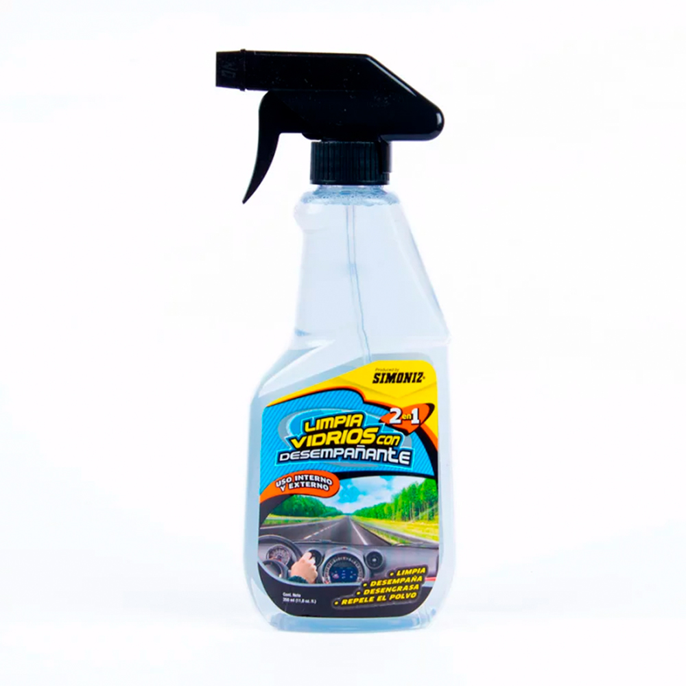 LIMPIA VIDRIOS 350ML CON DESEMPAÑANTE 2 EN 1 SIMONIZ (110291)