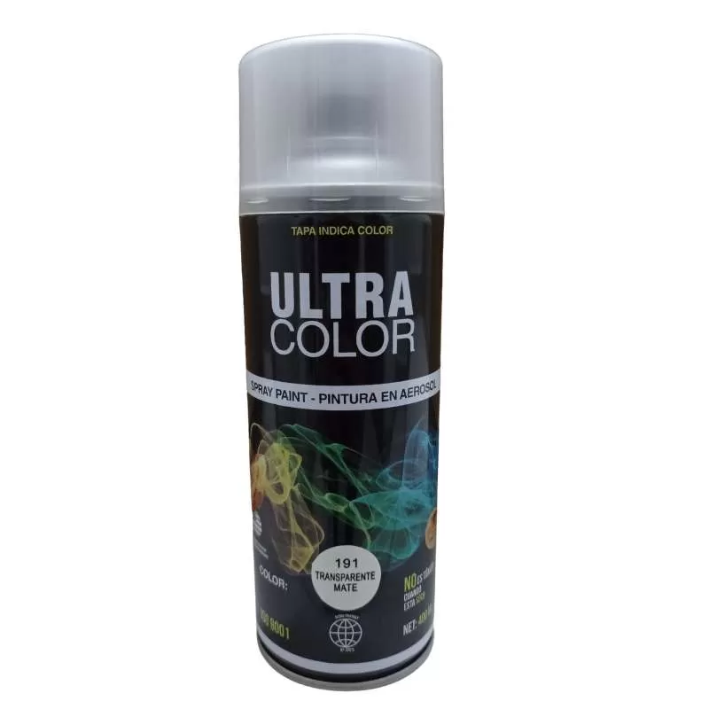 PINTURA AEROSOL 400ML TRANSPARENTE MATE #191