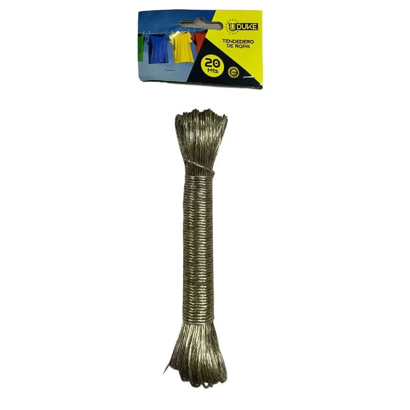 TENDEDERO DE ROPA 20 MTS FLEXIBLE UDUKE